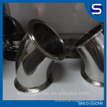 304 316 sanitary stainless steel 90 degree clamp elbow